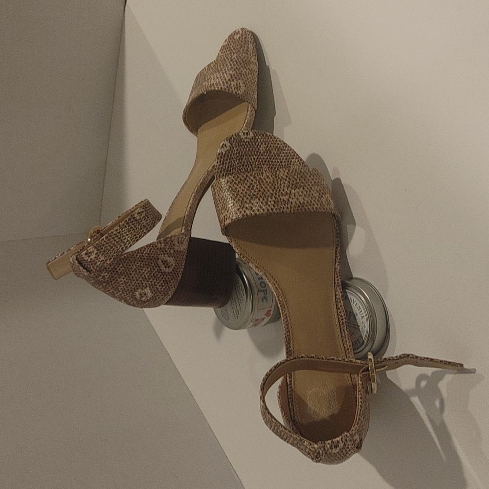 Michael Kors 2" Textured with Gold Flecks Sandals